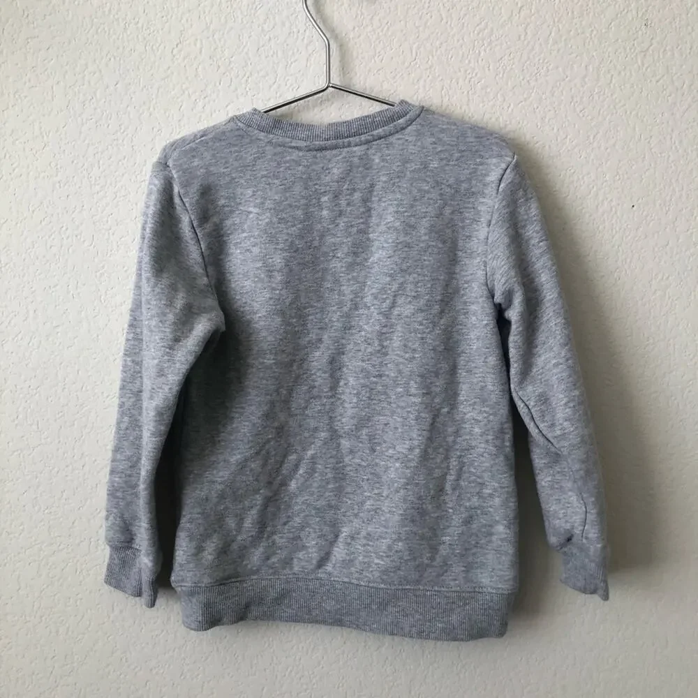 H&M Reversible Sequin Gray Sweatshirt Soccer Score Aim For Your Goals Play Great